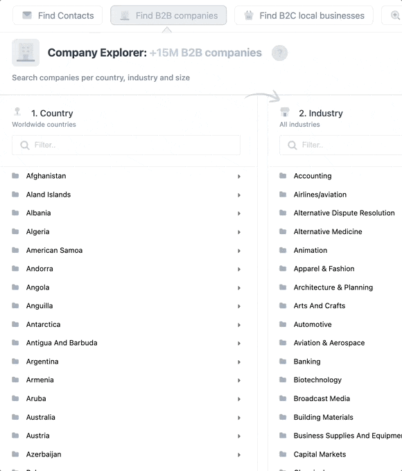 Enrichment API product interface
