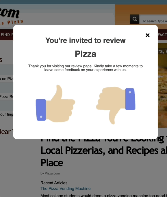 Review Management product interface